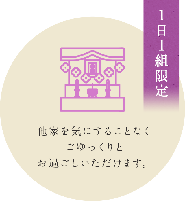 1日1組限定